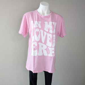 Altar'd State Lover Era Oversized Pink Graphic T-Shirt